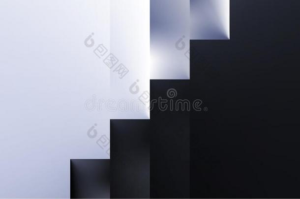 楼梯抽象的极简主义黑的和白色的背景.<strong>社团</strong>