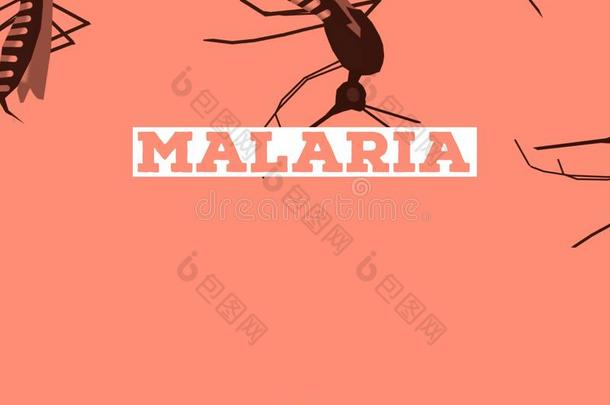 庆祝关于指已提到的人世界疟疾一天简单的和美丽的海报