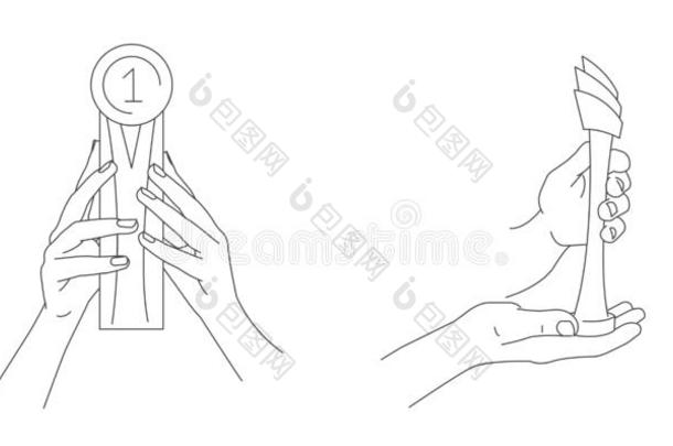 手佃户租种的土地纪念品杯子矢量线条说明采用两个<strong>前奏</strong>