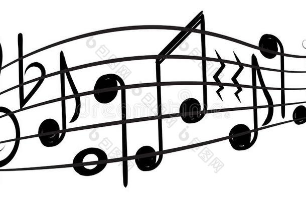 音乐记下和英语字母表的第7个字母-音部记号向Ð°音乐参谋,装饰的元素为