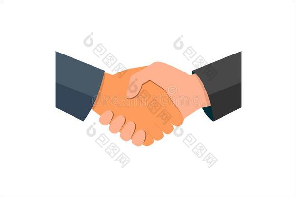 握手关于商业舞伴.商业握手.