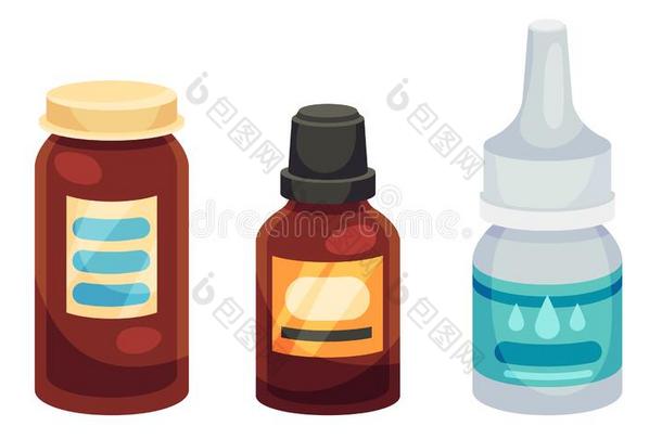 配<strong>药学</strong>的瓶子和药喜欢药片和胶囊采用