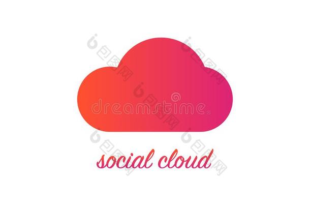 社会的云偶像.梯度云媒体.隔离的网康塞普