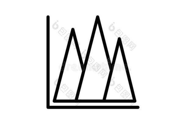 金字塔偶像矢量.线条商业金字塔象征.时髦的金融