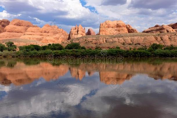 沙漠风景采用拱国家的公园,犹他州,美利坚合众国