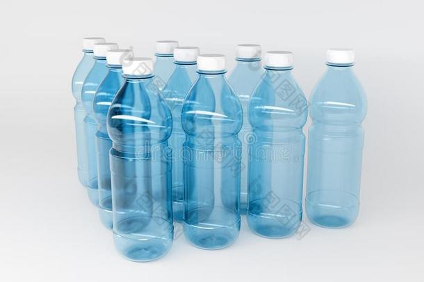 3英语字母表中的第四个字母模型关于透明的塑料制品瓶子