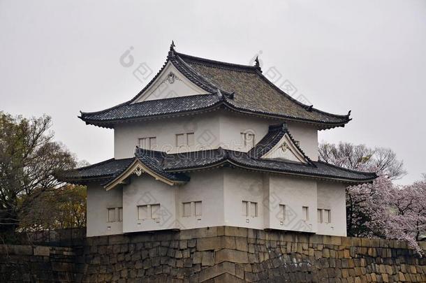大阪城堡炮塔和环境墙采用大阪,黑色亮漆