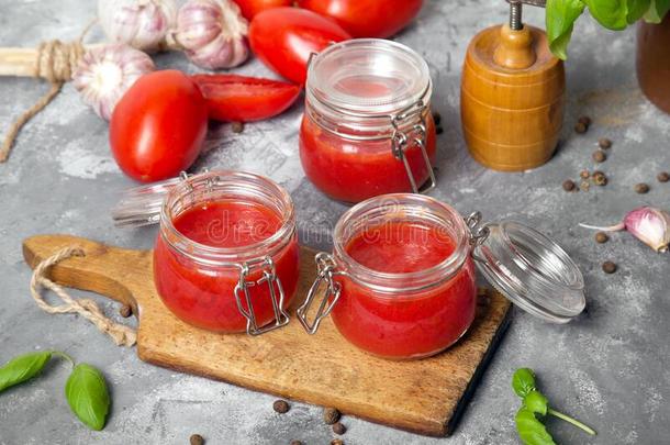 美味的自家制的番茄浓汤