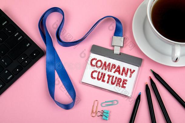 公司文化.参谋身份,有色的铅笔,黑的计算机