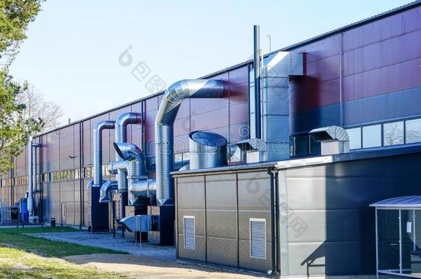 新的现代的工厂暖气装置和空气流通体系和不锈的