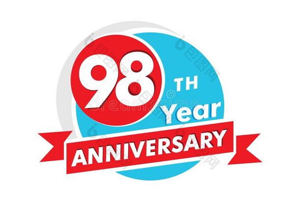98年周年纪念日成语铅字.庆祝98Thailand泰国周年纪念日切尔