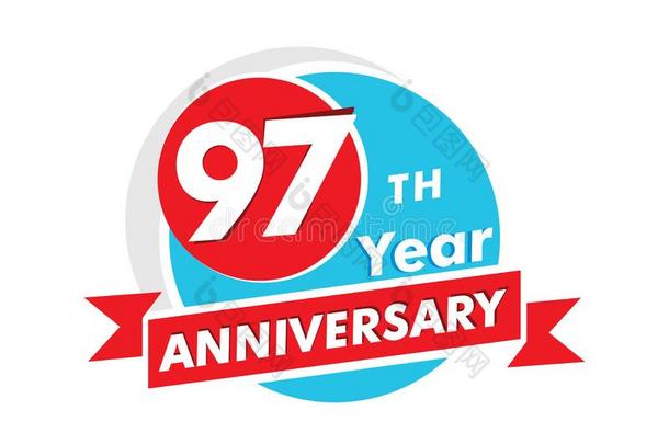 97年周年纪念日成语铅字.庆祝97Thailand泰国周年纪念日切尔