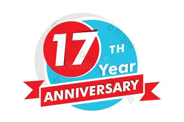 17年周年纪念日成语铅字.庆祝17Thailand泰国周年纪念日切尔