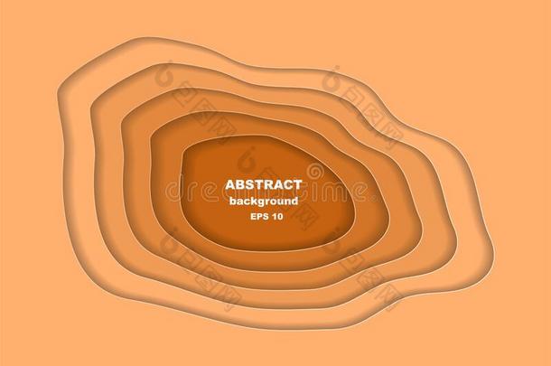抽象的合<strong>金桔</strong>子背景设计采用纸将切开方式