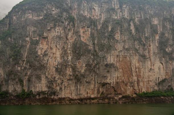 斯特里格下悬崖一起扬子江河曲塘山峡,白帝城