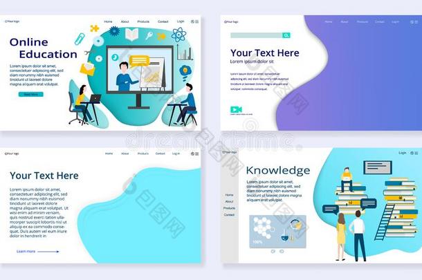 放置关于教育概念和空的样板,网站样板