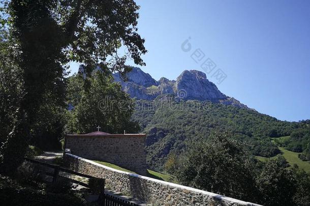山谷关于指已提到的人山峰关于欧洲,阿斯图里亚斯,西班牙