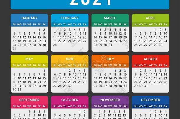 2021日历.书桌日历设计关于2021.