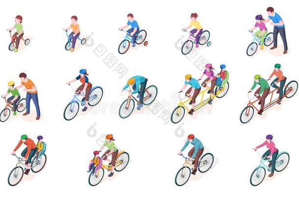 放置关于矢量男人和wo男人向自行车,自行车