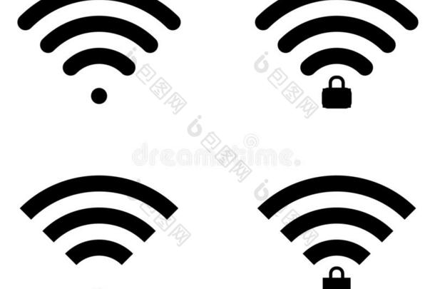 WirelessFidelity基于IEEE802.11b标准的无线局域网偶像采用圆形的和直的形状,上锁的和un上锁的