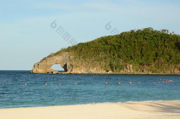 岬和洞穴.看法从意大利语意大利语an海滩.长滩岛Isl和