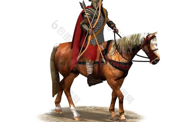 骑手,武士向在马背上的,3英语字母表中的第四个字母illustrati向