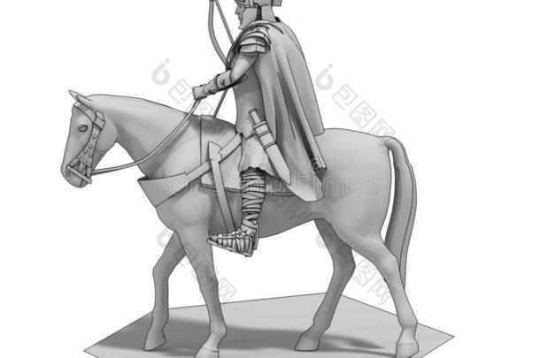 骑手,武士向在马背上的,3英语字母表中的第四个字母illustrati向