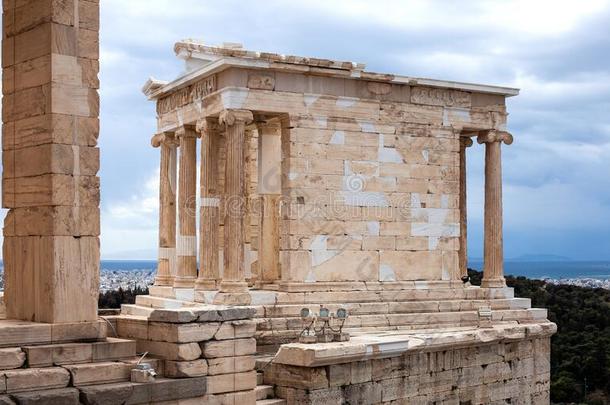 雅典娜耐克庙在古希腊城市的卫城