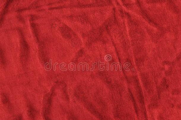 明亮的红色的质地关于<strong>捆绑</strong>织物.红色的纺织品背景机智