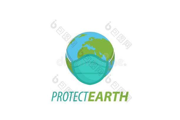 保护地球-日冕病毒标识