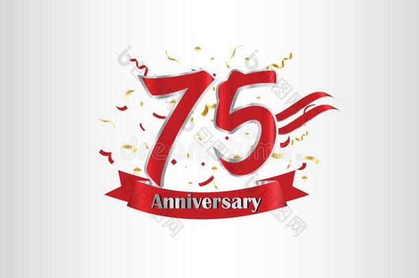 <strong>周年纪念</strong>日庆祝背景.和指已提到的人<strong>75</strong>Thailand泰国数字采用金