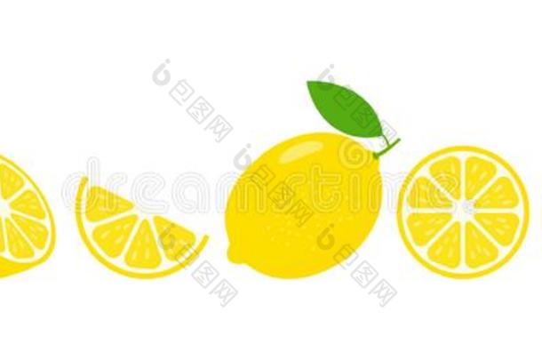 柠檬新鲜的部分放置.将切开柠檬成果切成片为柠檬汽水汁