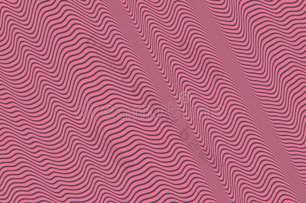 粉红色的无缝的催眠术的波背景