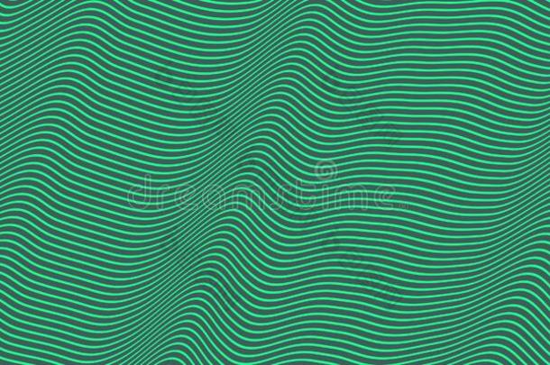 绿色的无缝的催眠术的波背景