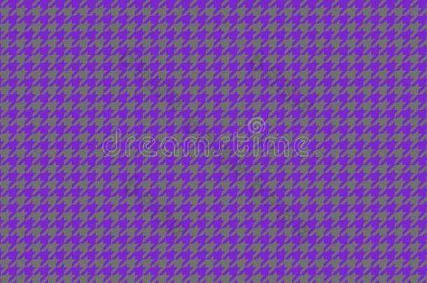 紫色的紫罗兰灰色的无缝的犬牙织纹模式背景