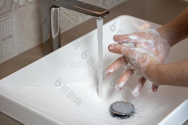 卫生.清洁手.洗涤手,肥皂
