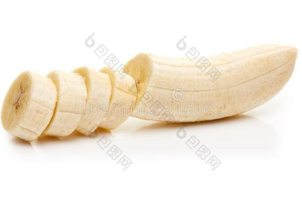 香蕉隔离的向白色的背景