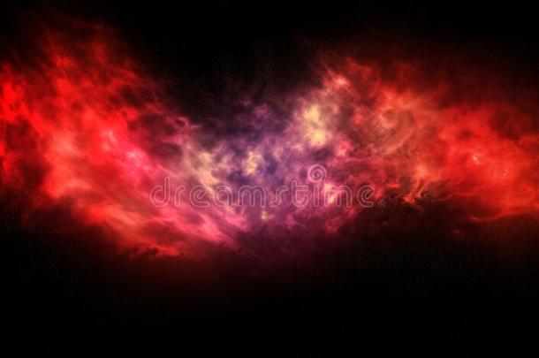 空间背景富有色彩的星系星云行星