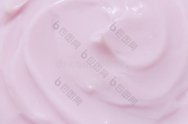 乳霜,粉红色的和白色的背景