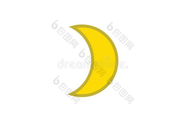 月亮阶段形状象征夜天天文学