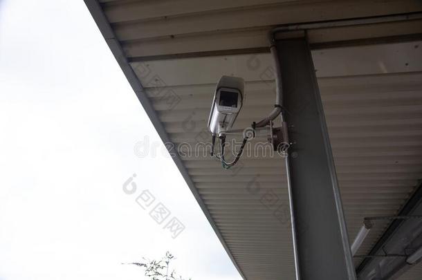 银closed-circuittelevision闭路电视照相机.保护安全体系观察人
