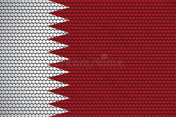 抽象的旗关于卡塔尔使关于圆.卡塔尔i旗有计划的机智
