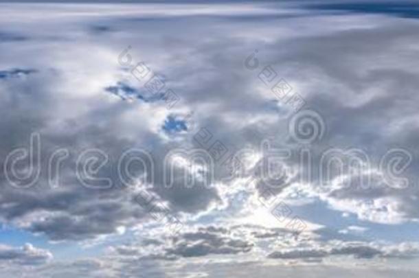 无缝的HannaDairyResearcInstitute汉纳乳品研究所全景画360度<strong>角</strong>看法蓝色天阴的天