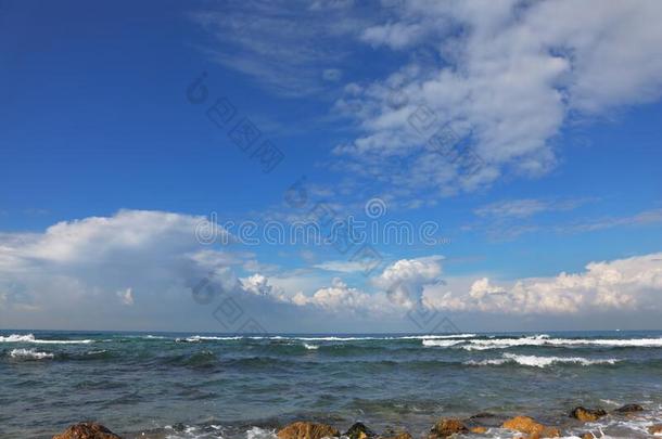 美丽的海岸地中海的海
