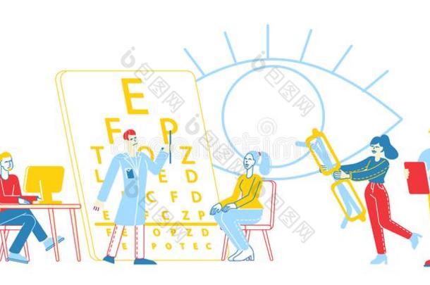 专业的眼镜商考试人为视力治疗.眼科