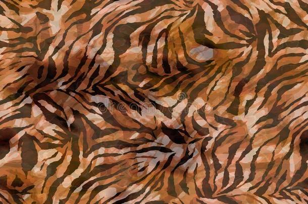 满的无缝的壁纸为斑马和老虎条纹动物皮
