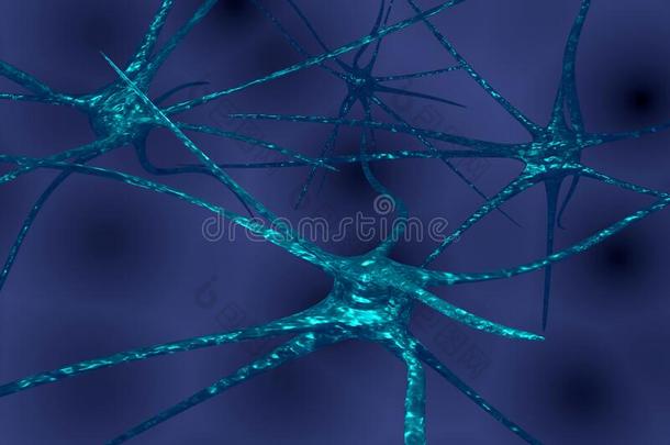 神经元体系线框图网孔模型.外围的,