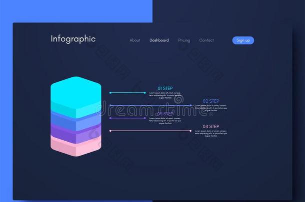 矢量图解的info图解的s.样板为创造可移动的应用