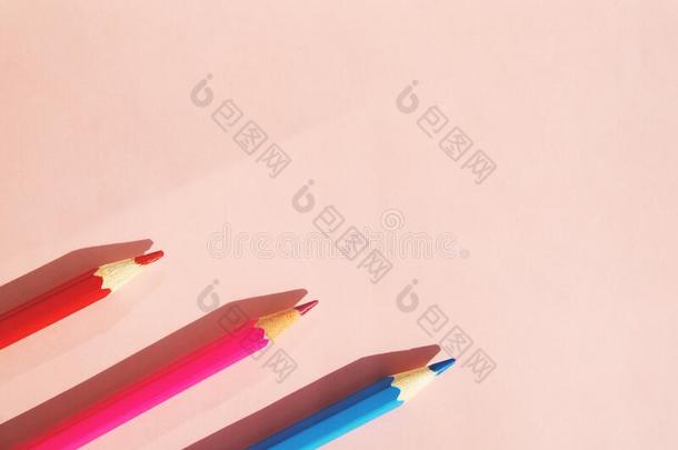 背景关于<strong>富有</strong>色彩的铅笔.