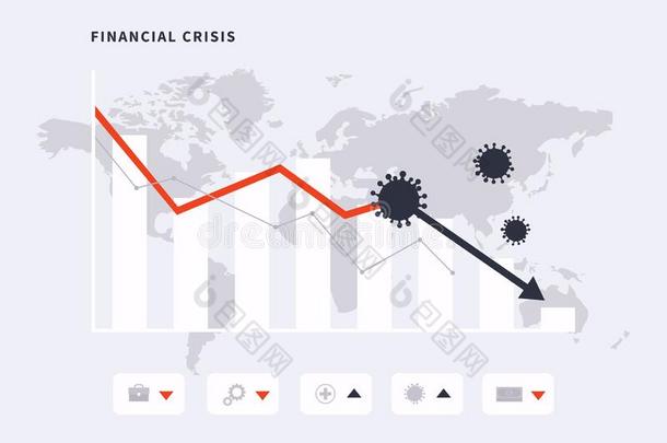 科维德-19日冕形病毒爆发财政的危机.节约和戴斯